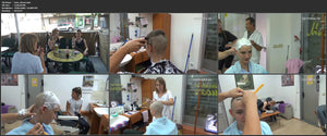 8400 Amy headshave in barbershop by female barber JelenaB