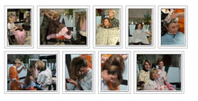 Load image into Gallery viewer, 121 Flowerpower 2, Part 7 AnjaS haircut in large nyloncape at barberchair by mature barberette