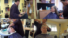 Load image into Gallery viewer, 8135 SabineK wash and cut long to short by buzzed female barber