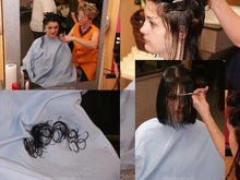 Cargar imagen en el visor de la galería, 894 JanaD teen daughter haircut by mature barberette