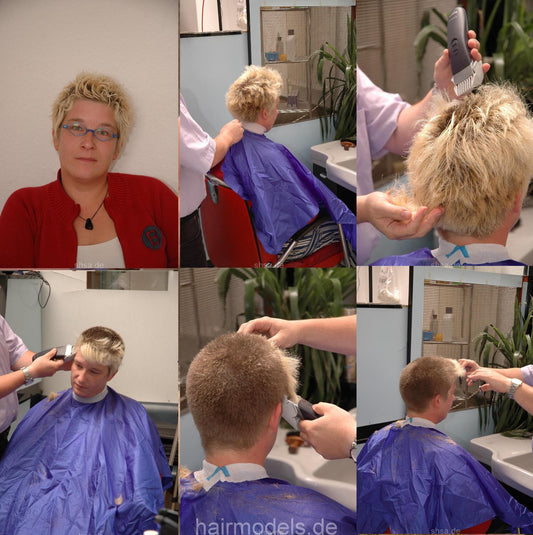 875 Sabine buzz by truckdriver in Kultsalon barberchair 6 min video for download