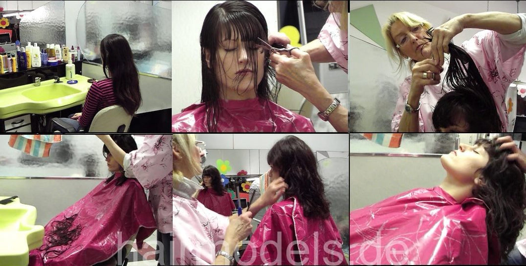8022 LuiseW wash and haircut complete 57 min video for download