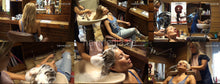 Charger l&#39;image dans la galerie, 1021 PetraK backward relaxing ASMR extra long hair wash salon shampoo