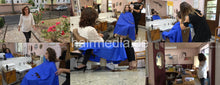 Carica l&#39;immagine nel visualizzatore di Gallery, 8155 MelanieC thick hair in barbershop dry cut haircut by readhead barberette TRAILER