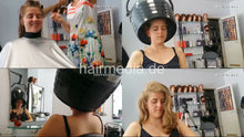 Charger l&#39;image dans la galerie, 6191 27 AlinaK wet set and hood dryer in heavy pvc collar haircutcape