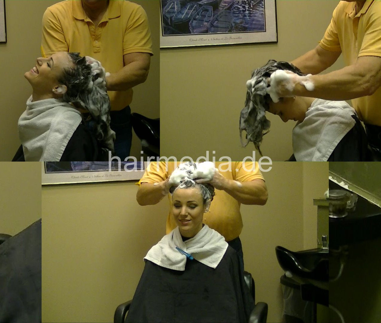 9025 Jordyn 2 upright hairwash by american barber in homesalon