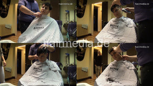 297 Alain 2 cut by barber Nico in classic barbercape