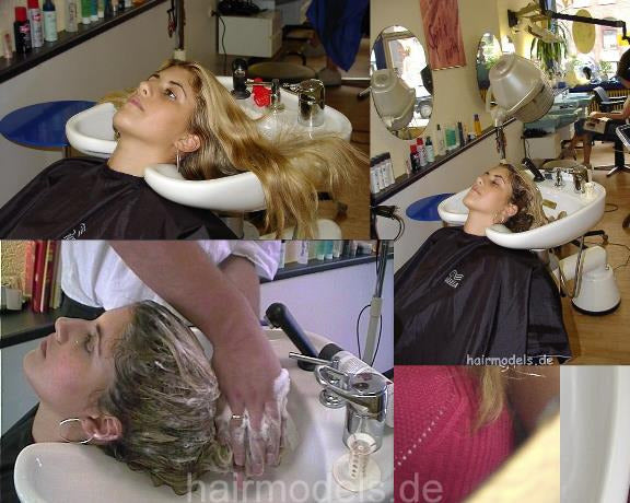 0003 Guenes by barber backward wash Hannover salon shampooing