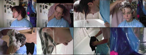 8073 Martina teen forced by father wash  forward over bath tub