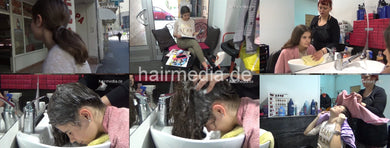 6166 Katrin Teen 1 strong forward shampoo hairwash 27 min video for download