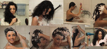 将图片加载到图库查看器，9002 AnjaS barberette self shampooing thick hair sitting in bath tub pictures and video