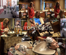 Load image into Gallery viewer, 9042 08 KristinaB by SarahS in zipperapron backward salon shampooing hairwash
