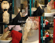 Load image into Gallery viewer, 500 RG Christin blonde thick hair salon forward shampooing