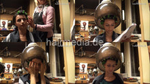 Carica l&#39;immagine nel visualizzatore di Gallery, 6169 Sahra set thick black hair traditional german salon mature hairdresser