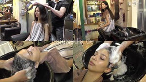 359 YanaK several backward shampooing by barber