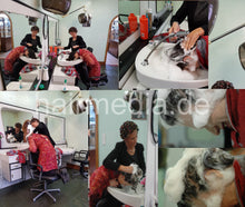 Carica l&#39;immagine nel visualizzatore di Gallery, 8151 Katia by Dzaklina 2 forward hair ear and facewash by mature barbertte in rollers