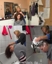 将图片加载到图库查看器，7004 1 SandraS by mother-in-law home forward shampooing over bathtub hair wash