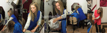 Load image into Gallery viewer, 199 Bristi 2 forward hairwash salon shampooing by KristinaB in blue nylon apron