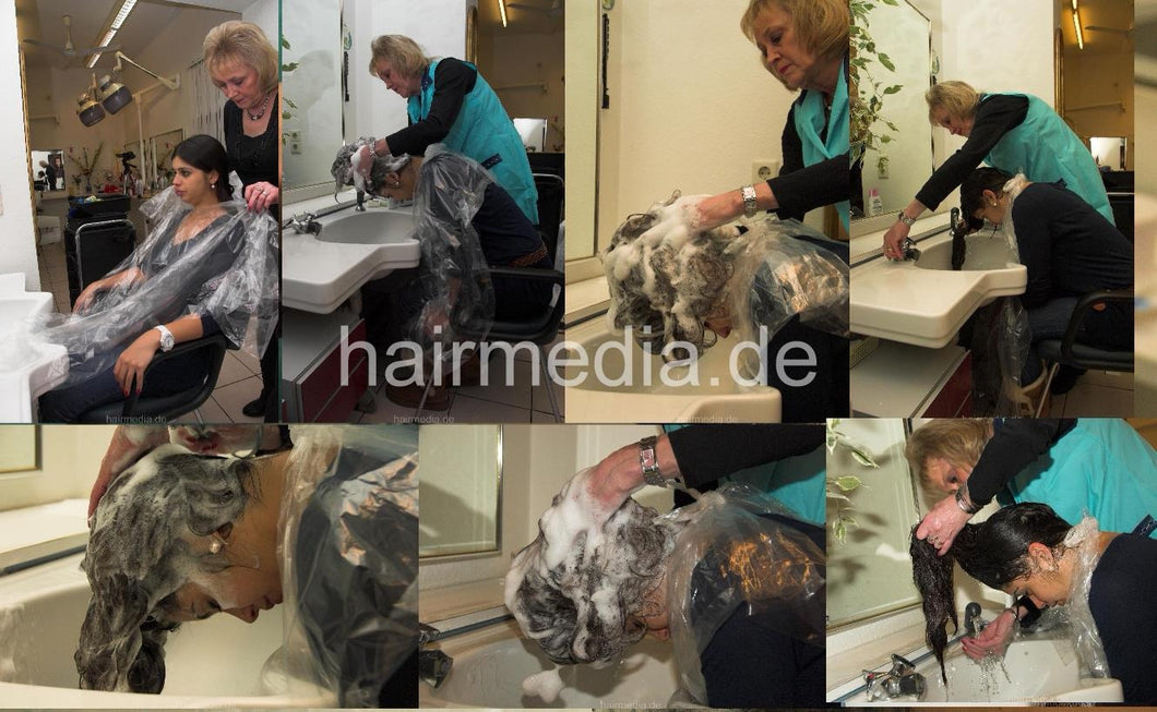 9129 Tayla 1 Hannover thick strong forward shampoo hairwash by Barberette Monika TRAILER