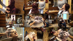 6169 Bisera backward shampoo pampering by wethair barberette backward shampoo