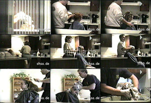 902 barber Joe shampooing at kitchen