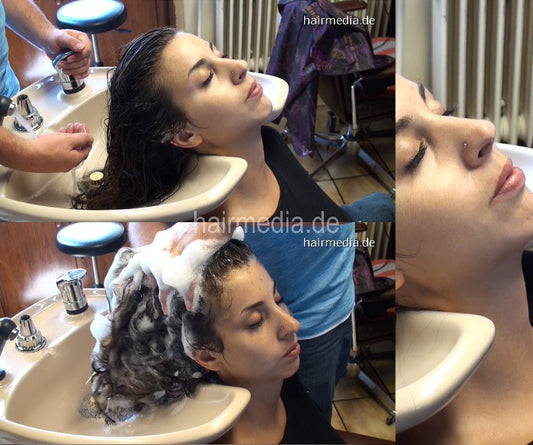 9055 Aylin 1507 by barber backward wash beige salon bowl