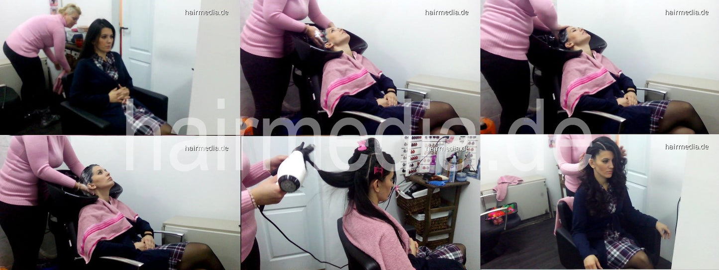 1024 Maria wash and blow 51 min video for download