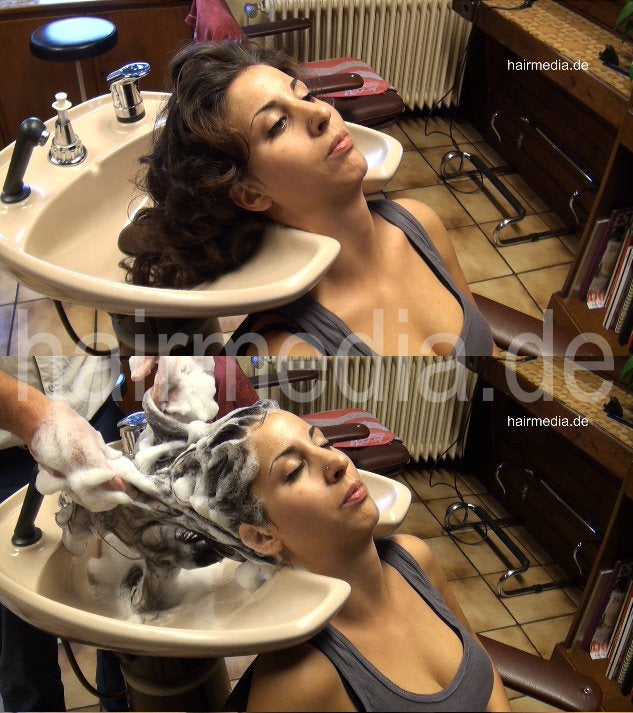 9059 10 fresh styled hair backward shampooing by barber