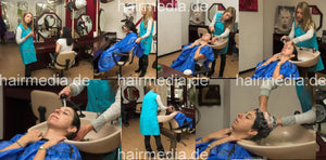 199 1 Melanie by KristinaB backward shampooing in blue pvc shampoo cape hands on bowl