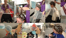 Load image into Gallery viewer, 687 Sylvia 2 wet set metal rollers and hairnet