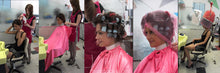 Load image into Gallery viewer, 0006 Mila Barberette Wet Set Kultsalon in pink tie closure cape
