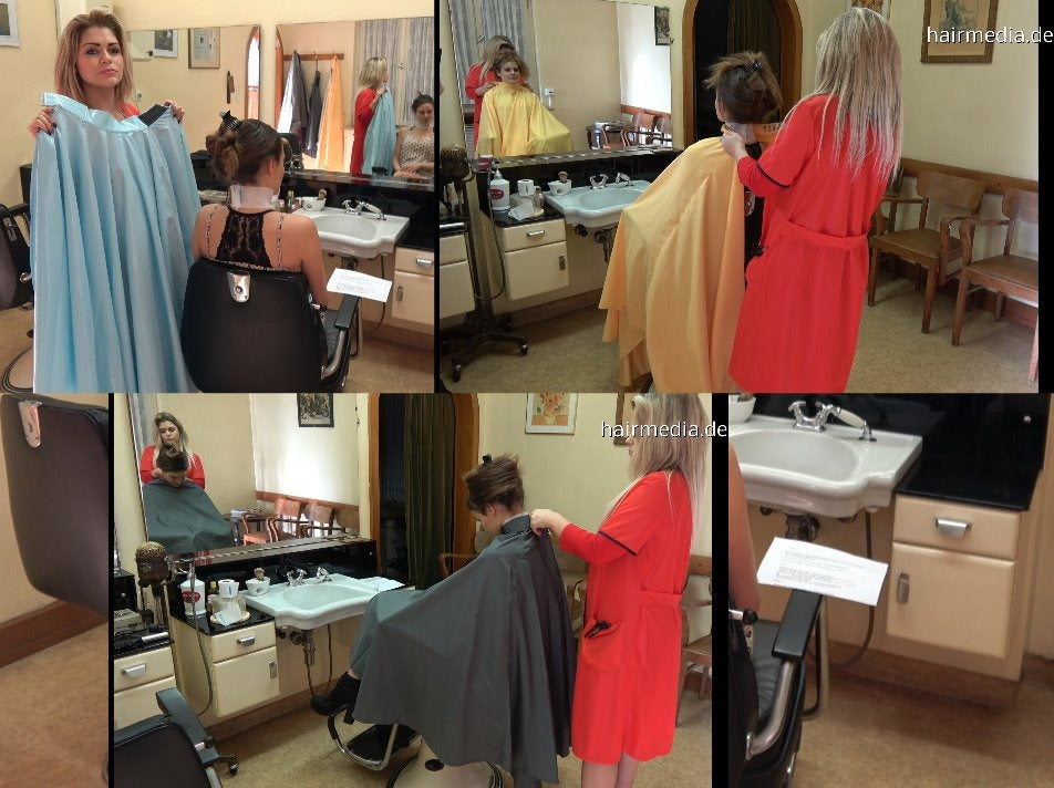8150 MarieM by MariaK 1 caping a colleauge in barbershop