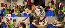 Cargar imagen en el visor de la galería, 199 14 EllenS backward salon shampooing by redhead in Nylonkittel