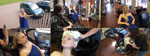 Cargar imagen en el visor de la galería, 6140 1 Claire teen black bowl salon shampooing hairwash