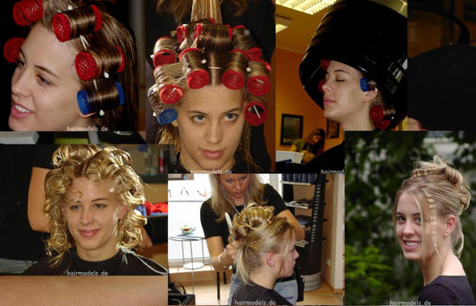 679 Elke teen shampoo and wet set updo complete