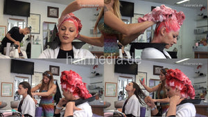 9067 Part 05 Kia upright hair shampooing in salon