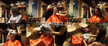 Load image into Gallery viewer, 361 Benafsha 1 upright shampooing by Talya in red shampoocape