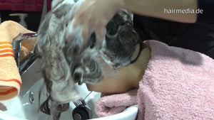 6166 Anna 3 forward shampoo hairwash 14 min video for download