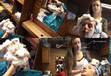 Load image into Gallery viewer, 9061 7 KristinaB upright manner shampooing in salon by EllenS
