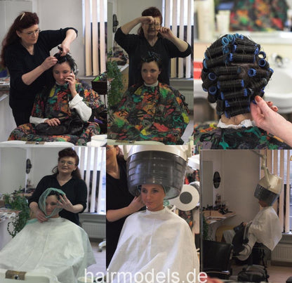 647 AnjaS 2 wetset hairnet and dryer by mature barberette