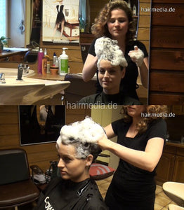 9058 Hanna by fresh curled barberette VictoriaB upright salon shampooing hair wash