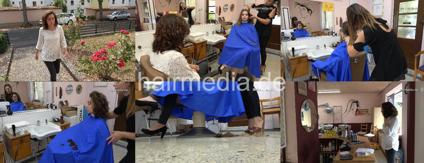 8155 MelanieC thick hair in barbershop dry cut haircut by readhead barberette