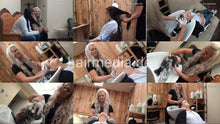 Carica l&#39;immagine nel visualizzatore di Gallery, 9072 Nadja 2 by ViktoriaW backward shampoo white sink in wood salon