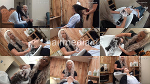 9072 Nadja 2 by ViktoriaW backward shampoo white sink in wood salon