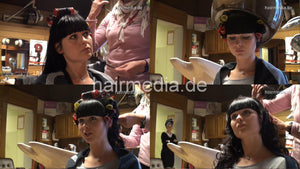 6169 Mascha set wet classic black hair Frankfurt salon