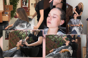 760 Erfurt Teen 1st perm Part 1 backward salon hairwash shampooing