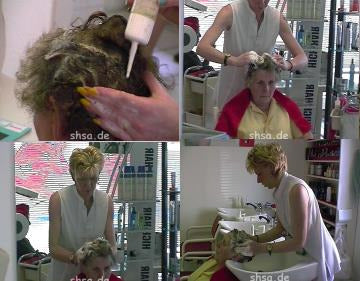 515 un upright shampooing - shampoo into dry hair