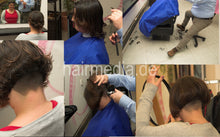 Laden Sie das Bild in den Galerie-Viewer, 8135 Tina cut and napeshave by male barber with clippers