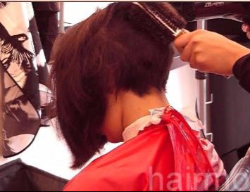 897 A-line cut by hobby barber blow dry video for download