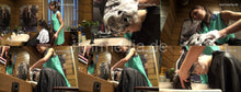 将图片加载到图库查看器，9035 Mitchelle by Sylvija forward salon shampooing in green apron Frankfurt salon